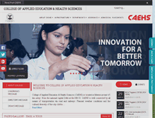 Tablet Screenshot of caehs.edu.in